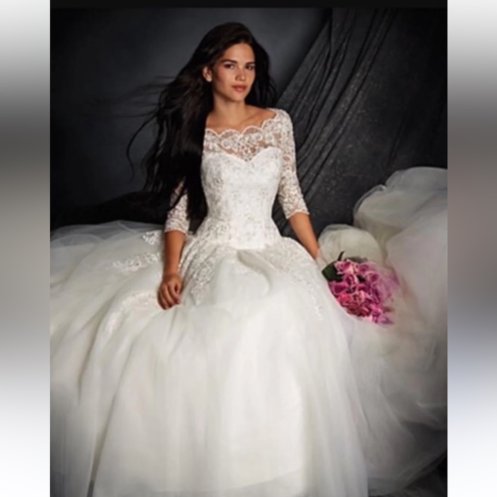 Alfred Angelo Wedding dress size 16 NWT - Picture 3 of 17